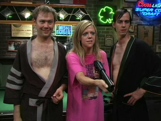 Still from The Gang Gets Held Hostage