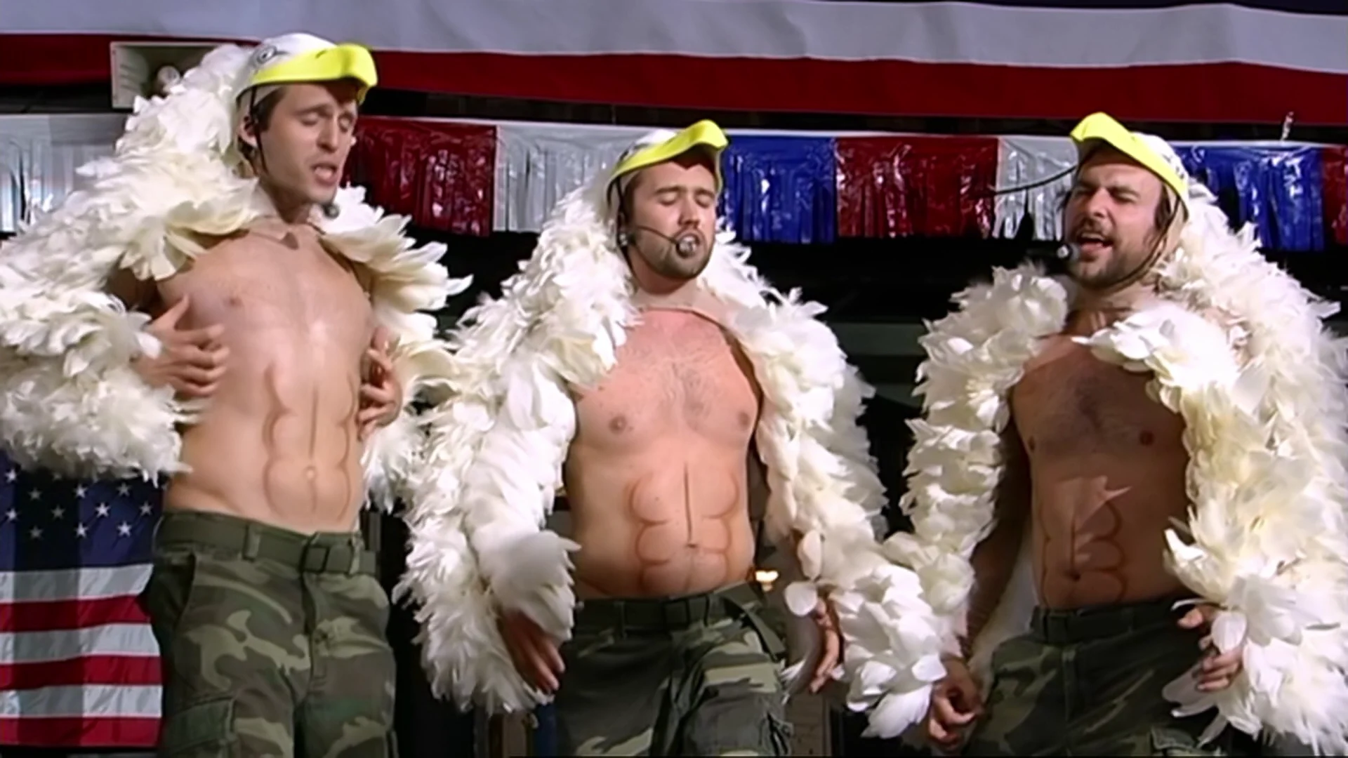 Still from The Gang Wrestles for the Troops