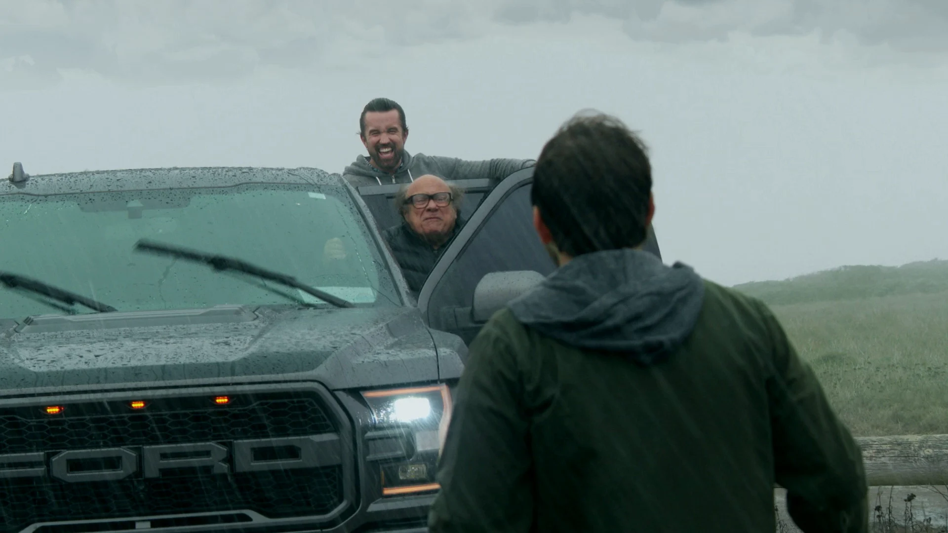 Still from The Gang Carries a Corpse Up a Mountain