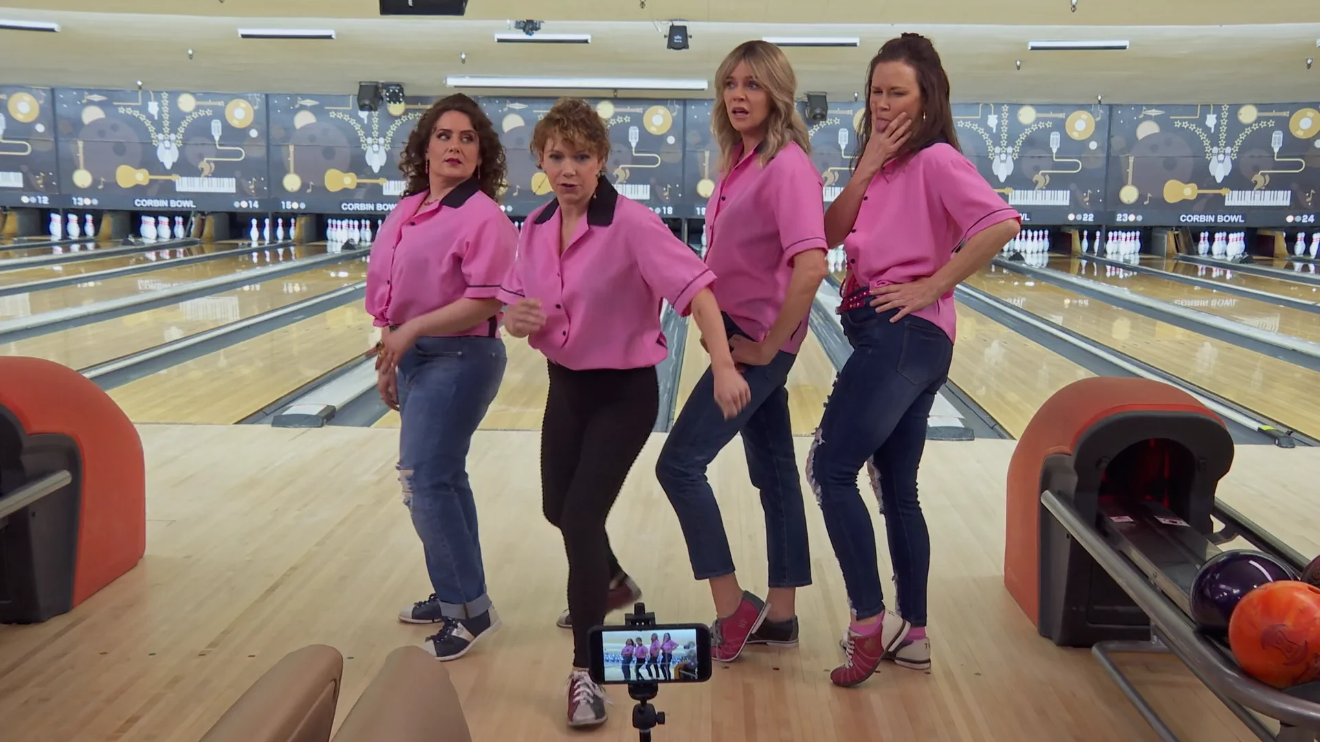 Still from The Gang Goes Bowling