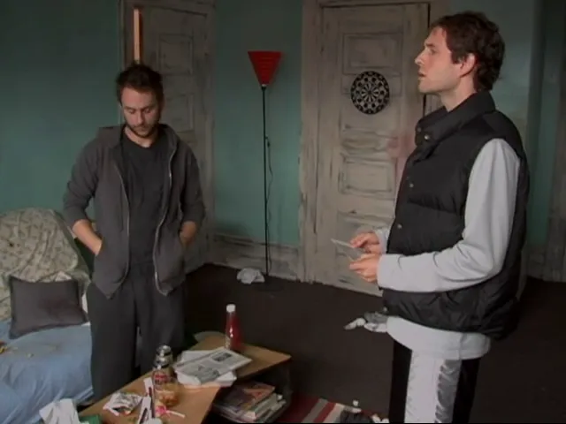 Scene at Charlie’s apartment